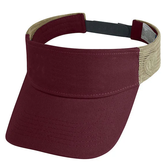 Women's cropped sweatshirt with a lace - trimmed hem for a romantic lookTW5504 - J America Adult Brink Visor | Burgundy Women's cropped sweatshirt with a lace - trimmed hem for a romantic lookTW5504 - J America Adult Brink Visor | Burgundy