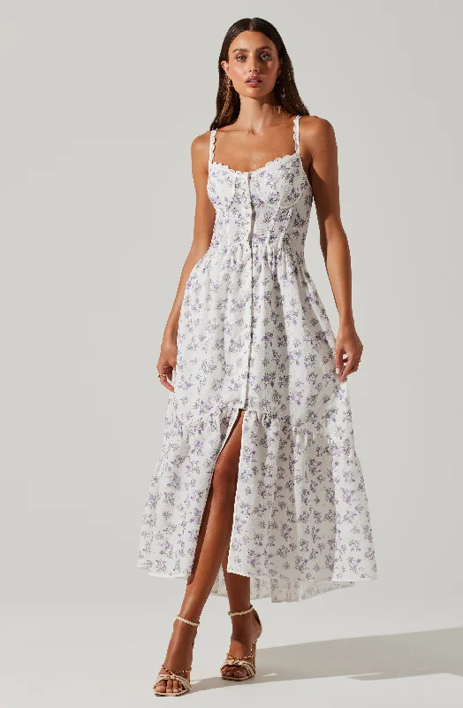 Mini Women Dress with a Short Hem for a Young and Trendy StyleYamila Floral Midi Dress Mini Women Dress with a Short Hem for a Young and Trendy StyleYamila Floral Midi Dress