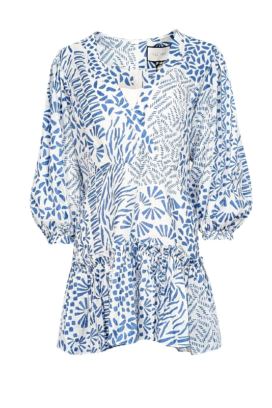 Sleeveless Women Dress in Bright Colors for Summer Parties Sleeveless Women Dress in Bright Colors for Summer Parties Alexis - Off-White & Blue Abstract Print Linen Mini Dress Sz L Sleeveless Women Dress in Bright Colors for Summer Parties Sleeveless Women Dress in Bright Colors for Summer Parties Alexis - Off-White & Blue Abstract Print Linen Mini Dress Sz L