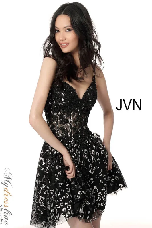 Little Black Women Dress with Sequins for a Glamorous Night Out Little Black Women Dress with Sequins for a Glamorous Night Out Jovani JVN62765 Little Black Women Dress with Sequins for a Glamorous Night Out Little Black Women Dress with Sequins for a Glamorous Night Out Jovani JVN62765