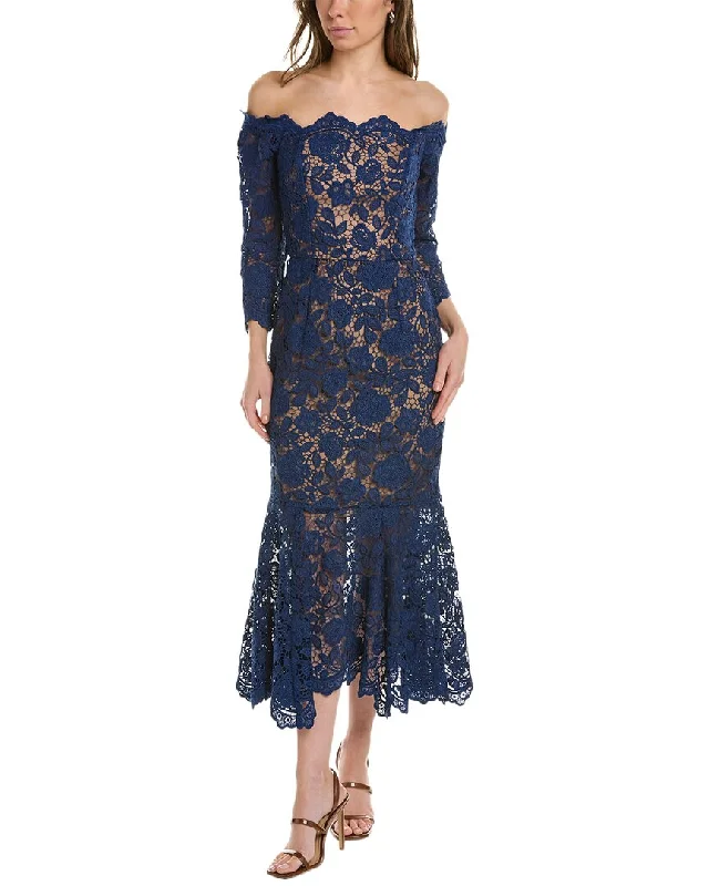 Mermaid - Style Women Dress with a Fitted Silhouette for Special Occasions Mermaid - Style Women Dress with a Fitted Silhouette for Special Occasions Marchesa Notte Off-The-Shoulder Midi Dress Mermaid - Style Women Dress with a Fitted Silhouette for Special Occasions Mermaid - Style Women Dress with a Fitted Silhouette for Special Occasions Marchesa Notte Off-The-Shoulder Midi Dress
