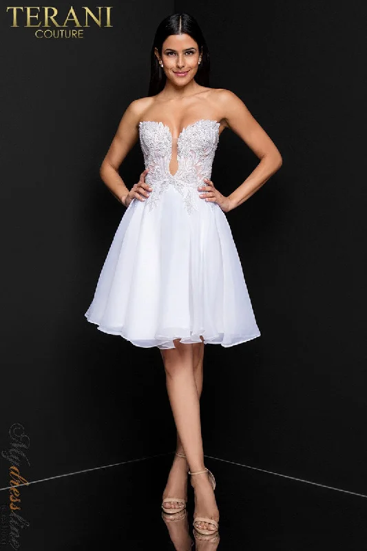 Wrap - Style Women Dress with Adjustable Fit for All Body Types Wrap - Style Women Dress with Adjustable Fit for All Body Types Terani Couture 1811P5100 Wrap - Style Women Dress with Adjustable Fit for All Body Types Wrap - Style Women Dress with Adjustable Fit for All Body Types Terani Couture 1811P5100