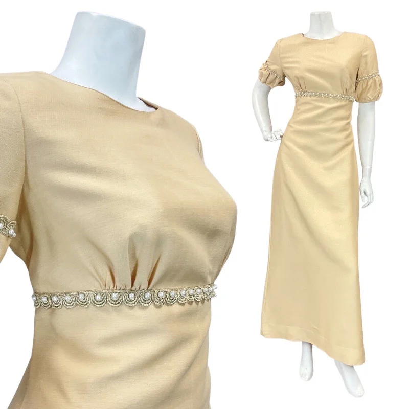 Empire Waist Women Dress to Accentuate the Bust and Conceal the Waist Empire Waist Women Dress to Accentuate the Bust and Conceal the Waist VINTAGE 60s 70s CREAM PEARL EMPIRE LINE MOD PARTY PUFF SLEEVE MAXI DRESS 10 Empire Waist Women Dress to Accentuate the Bust and Conceal the Waist Empire Waist Women Dress to Accentuate the Bust and Conceal the Waist VINTAGE 60s 70s CREAM PEARL EMPIRE LINE MOD PARTY PUFF SLEEVE MAXI DRESS 10