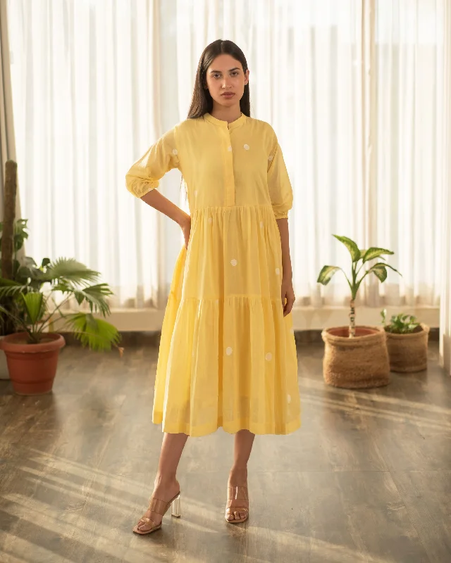 Mini Women Dress with a Short Hem for a Young and Trendy Style Mini Women Dress with a Short Hem for a Young and Trendy Style Yellow Polka Tier Dress Mini Women Dress with a Short Hem for a Young and Trendy Style Mini Women Dress with a Short Hem for a Young and Trendy Style Yellow Polka Tier Dress