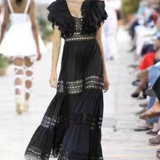 Velvet maxi dresses with long sleeves for winter weddingsKittenAlarm - Brana Ruffle Sleeves Maxi Dress Velvet maxi dresses with long sleeves for winter weddingsKittenAlarm - Brana Ruffle Sleeves Maxi Dress