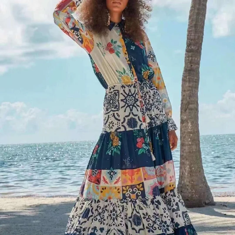 Maxi dresses with a cinched waist for a defined silhouetteKittenAlarm - Choire Allover Print Maxi A-line Dress Maxi dresses with a cinched waist for a defined silhouetteKittenAlarm - Choire Allover Print Maxi A-line Dress