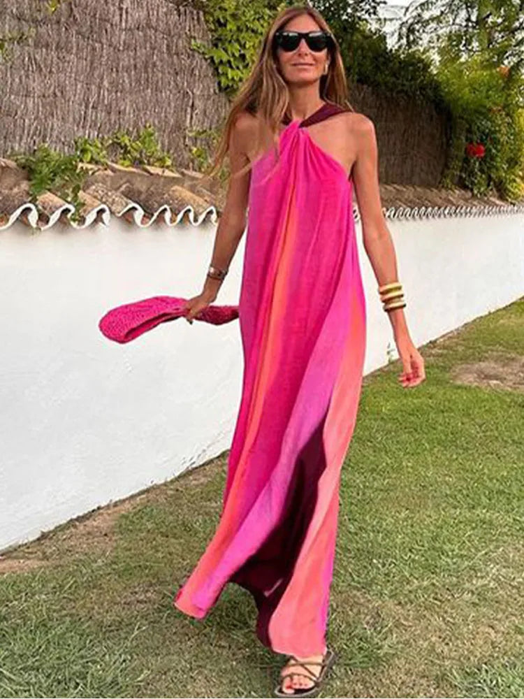 Maxi dresses with a paisley print for a classic and elegant styleStriped Halter Backless Sleeveless A-line Long Elegant Fashion Beach Summer Vacation Maxi Dress Maxi dresses with a paisley print for a classic and elegant styleStriped Halter Backless Sleeveless A-line Long Elegant Fashion Beach Summer Vacation Maxi Dress