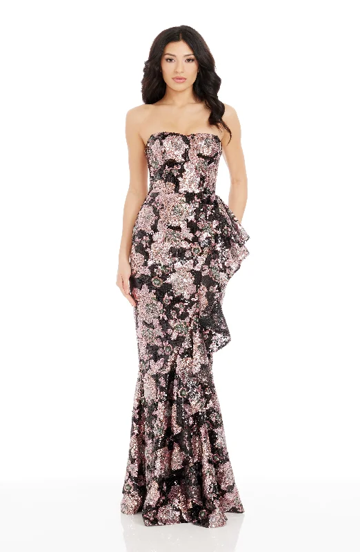 Metallic maxi dresses for a glamorous New Year's Eve partyParis Dress