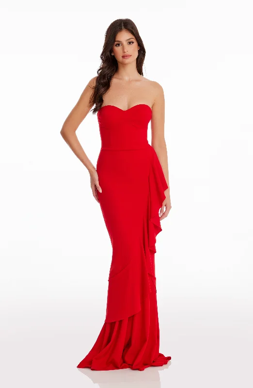 Maxi dresses with ribbed textures for a unique and tactile lookParis Gown