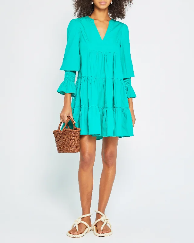Velvet midi dresses in jewel tones for a glamorous winter eventBay Dress