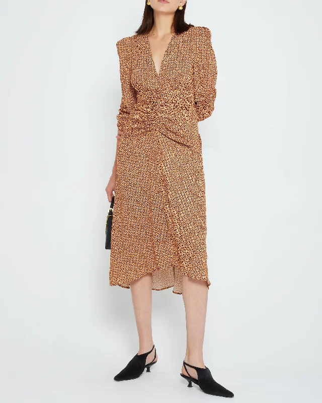 Midi dresses with pleated bodices for a classic and tailored lookDyana Dress