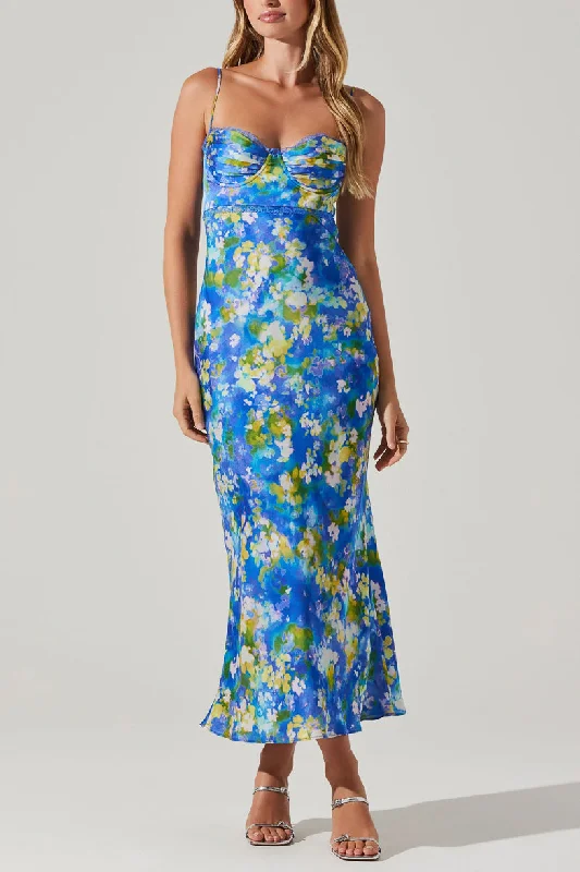 Midi dresses with ruched bodices for a feminine and fitted feelFlorianne Lace Trim Bustier Maxi Dress Midi dresses with ruched bodices for a feminine and fitted feelFlorianne Lace Trim Bustier Maxi Dress