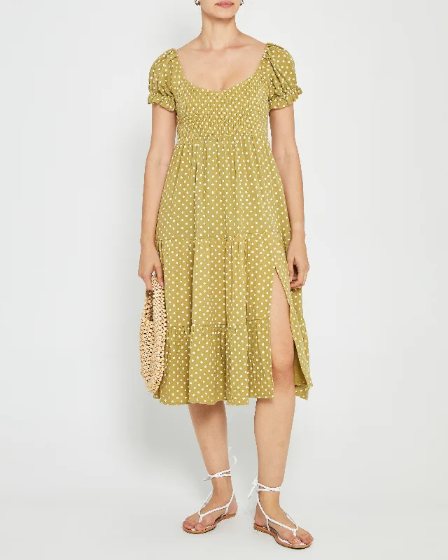 Midi dresses with cold - shoulder cutouts for a trendy styleLanna Dress
