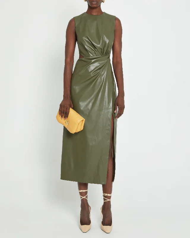 Midi dresses with polka dot prints for a playful summer outfitKim Dress