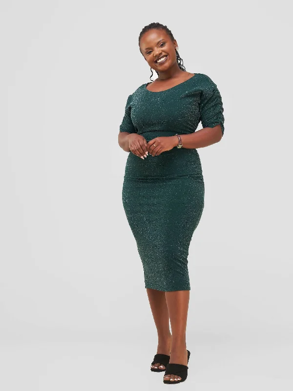 Midi dresses with wrap - around skirts for a customizable fitSalok Havilah Wear Sela Dress - Green Midi dresses with wrap - around skirts for a customizable fitSalok Havilah Wear Sela Dress - Green