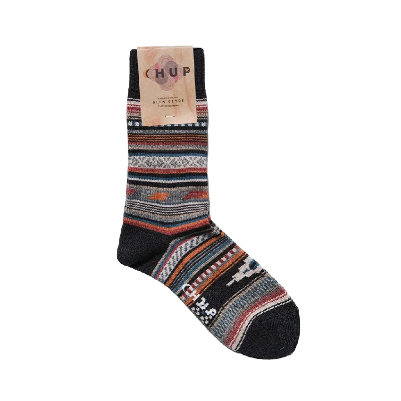 Embroidered Denim Top with Intricate PatternsChup Socks Monument Valley (Charcoal)