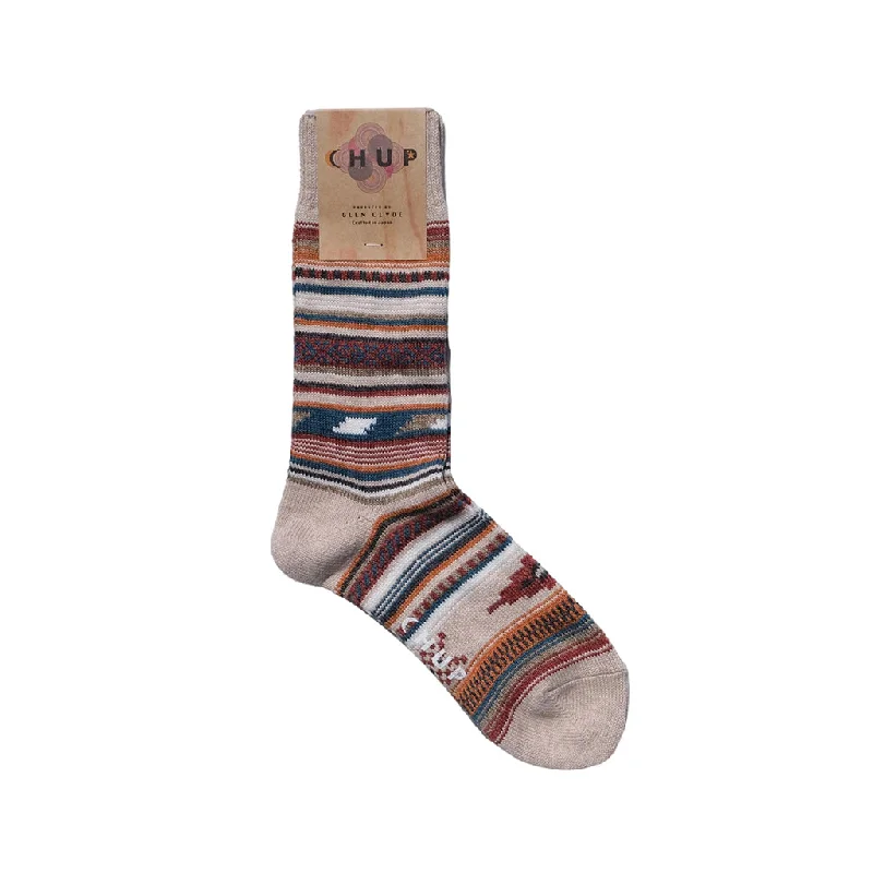 Washed - Out Denim Top for a Vintage AestheticChup Socks Monument Valley (Oatmeal)