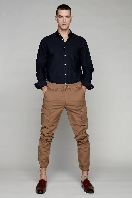 Long - Sleeve Denim Top for Cold Weather LayeringDEAN - Slim Fit Cargo Chinos (Convertible Joggers) - Tobacco Long - Sleeve Denim Top for Cold Weather LayeringDEAN - Slim Fit Cargo Chinos (Convertible Joggers) - Tobacco