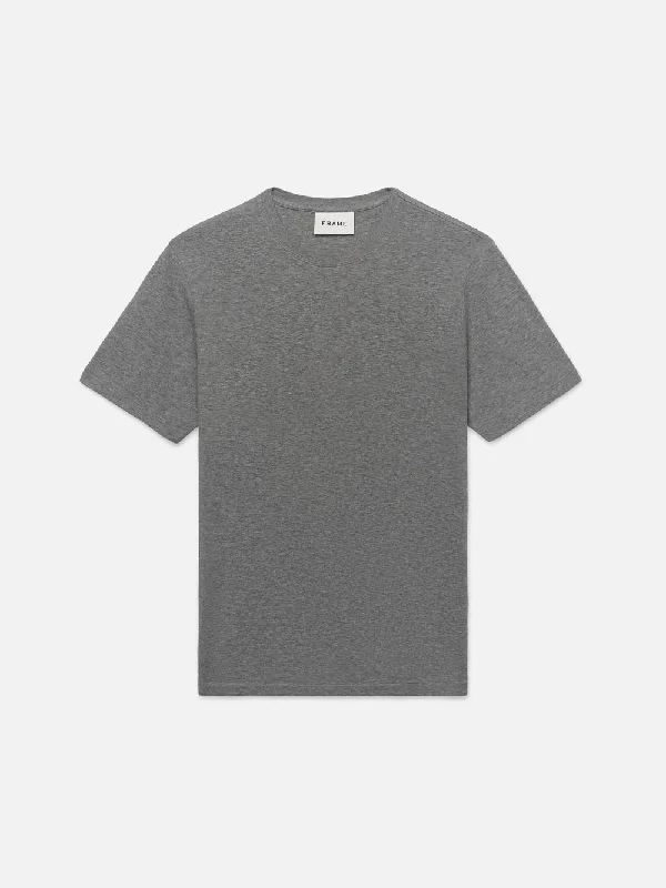 Long - Sleeve Denim Top for Cold Weather LayeringDuo Fold Tee -- Heather Grey