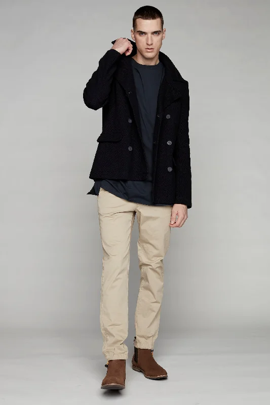 Button - Down Denim Top with a Classic DesignELTON - Slim Fit Chinos (Convertible Joggers) - Tan Button - Down Denim Top with a Classic DesignELTON - Slim Fit Chinos (Convertible Joggers) - Tan