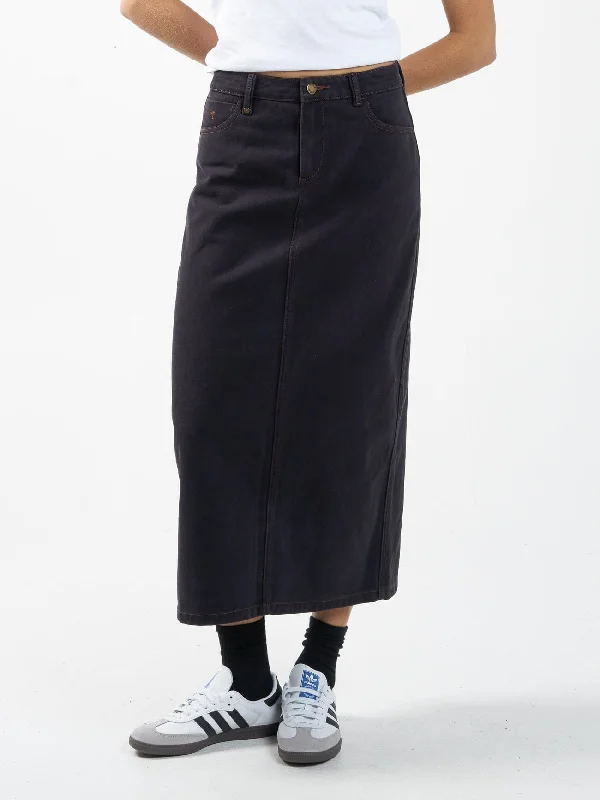 Oversized Denim Top for a Relaxed and Casual VibeFrankie Skirt - Midnight Blue