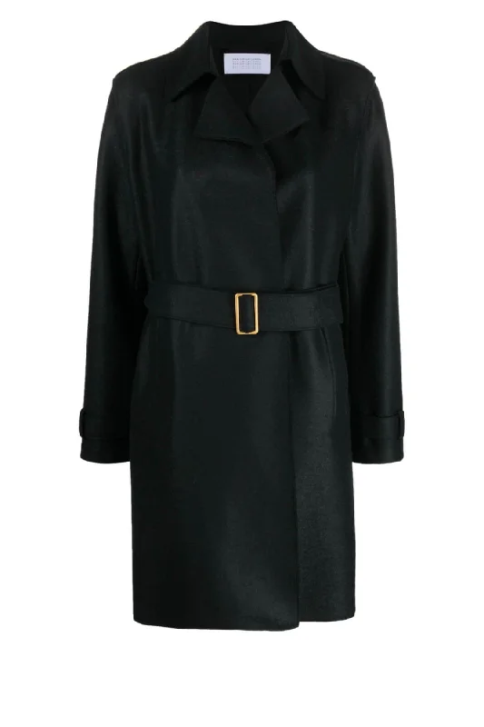 Sleeveless Denim Top for a Cool Summer LookHarris Wharf Golden Buckle Wool Trench Coat - Black Sleeveless Denim Top for a Cool Summer LookHarris Wharf Golden Buckle Wool Trench Coat - Black