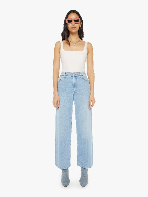 Denim Top with a Collared Neckline for a Preppy StyleHigh Waisted Spinner Zip Flood - Mood Ring Denim Top with a Collared Neckline for a Preppy StyleHigh Waisted Spinner Zip Flood - Mood Ring