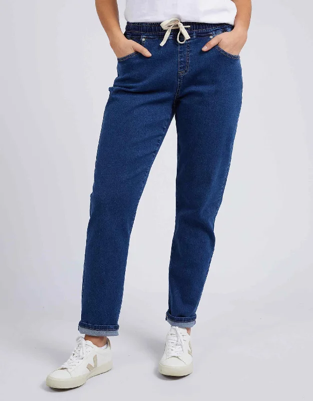 Denim Top for a Music Festival with a Rock - n - Roll VibeJuliette Jogger Jean - Dark Blue Wash Denim Top for a Music Festival with a Rock - n - Roll VibeJuliette Jogger Jean - Dark Blue Wash
