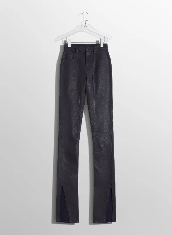 Oversized Denim Top for a Relaxed and Casual Vibemidnight blue waxed skinny jeans