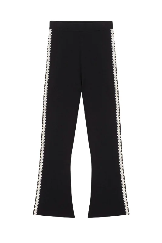Button - Down Denim Top with a Classic DesignNanushka Franna Crochet Kick Flare Pant - Black/ Cream Button - Down Denim Top with a Classic DesignNanushka Franna Crochet Kick Flare Pant - Black/ Cream