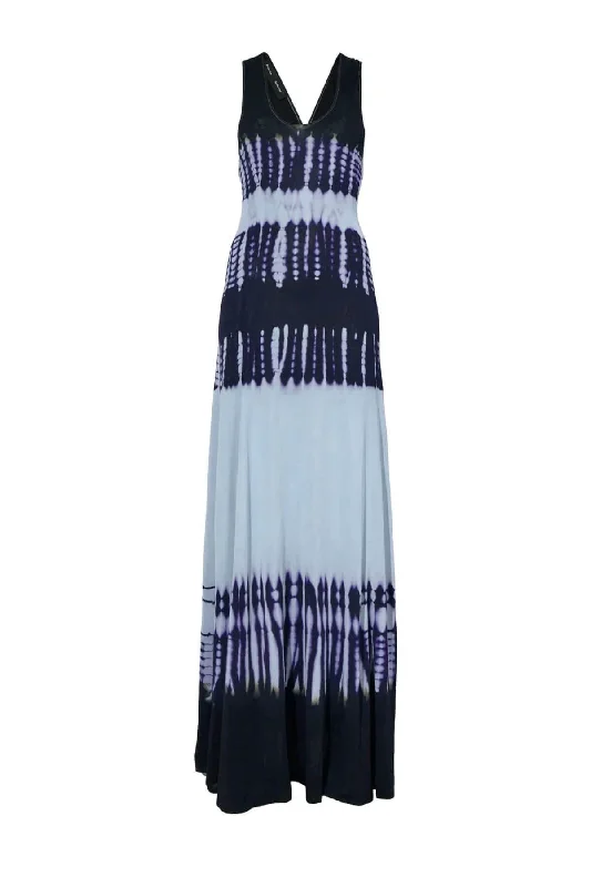 Washed - Out Denim Top for a Vintage AestheticProenza Schouler Viscose Knit Tie Dye Dress - Blue Multi