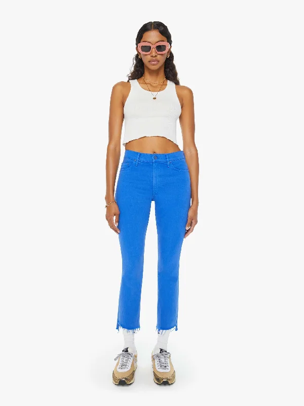 Plus - Size Denim Top for a Comfortable and Stylish FitThe Insider Crop Step Fray - Snorkel Blue Plus - Size Denim Top for a Comfortable and Stylish FitThe Insider Crop Step Fray - Snorkel Blue