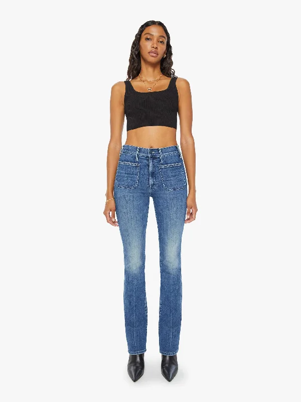 Fringed Denim Top with a Bohemian FlairThe Patch Pocket Insider Sneak - Caving In