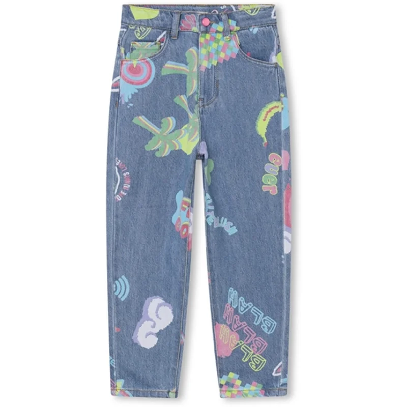Women's pants for swimming (board shorts style) High - rise flare women jeans for a 70s - inspired look Billieblush Denim Blue Denim Pants Women's pants for swimming (board shorts style) High - rise flare women jeans for a 70s - inspired look Billieblush Denim Blue Denim Pants