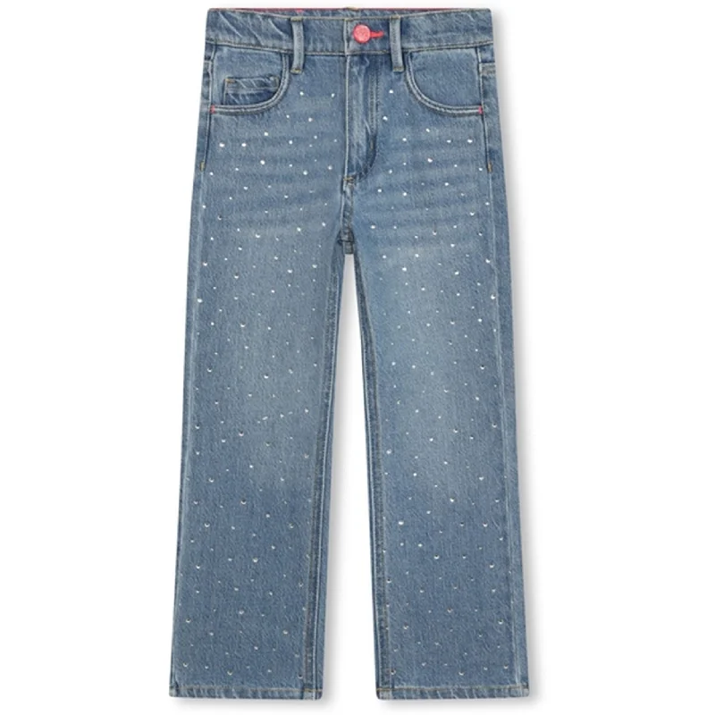 Women's pants for cocktail parties Distressed women jeans for a trendy and edgy look Billieblush Double Stone + Brush Denim Jeans Women's pants for cocktail parties Distressed women jeans for a trendy and edgy look Billieblush Double Stone + Brush Denim Jeans