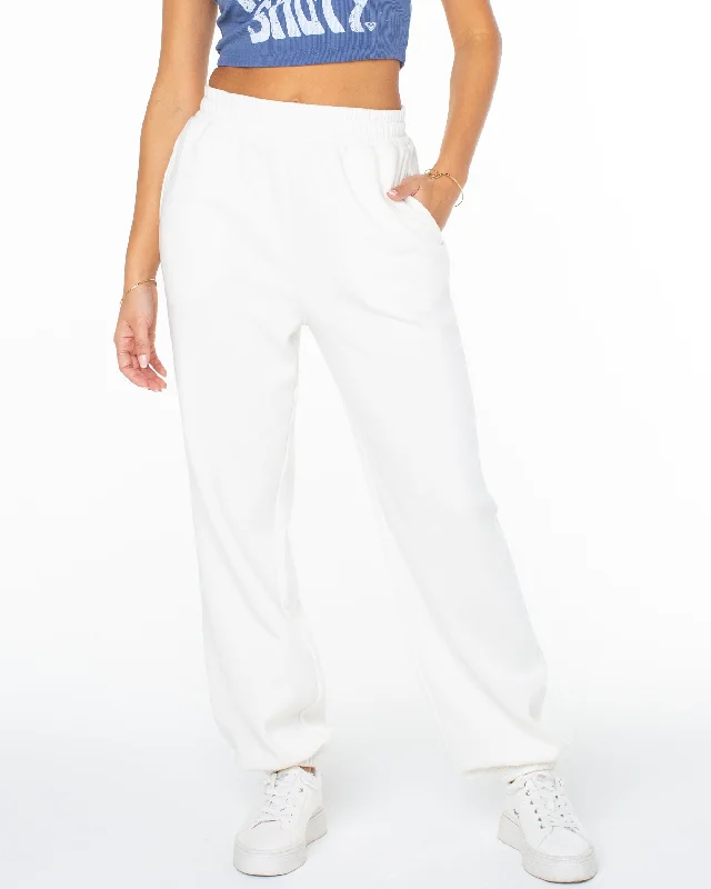 Women's junior - sized denim pants Distressed women jeans for a trendy and edgy look Hike Jogger Sweatpants - Cloud Dancer