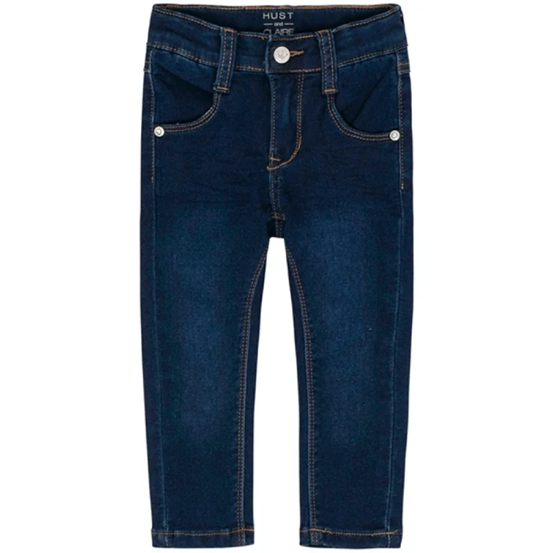 Women's summer - weight linen pants High - waisted women jeans for a flattering silhouette Hust & Claire Mini Dark Denim Josie Pants Women's summer - weight linen pants High - waisted women jeans for a flattering silhouette Hust & Claire Mini Dark Denim Josie Pants