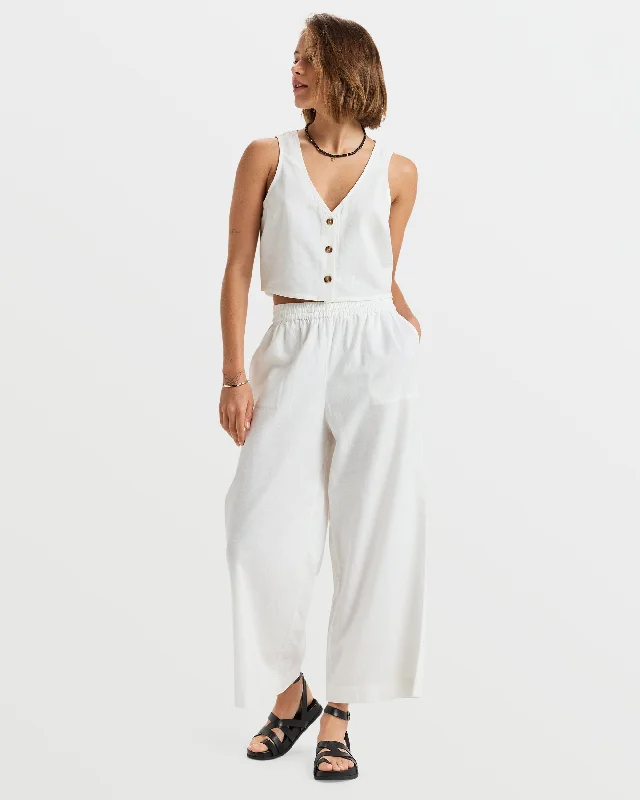 Women's striped business pants Bootcut women jeans to complement various shoe styles Lekeitio Bay Pants - Egret Women's striped business pants Bootcut women jeans to complement various shoe styles Lekeitio Bay Pants - Egret