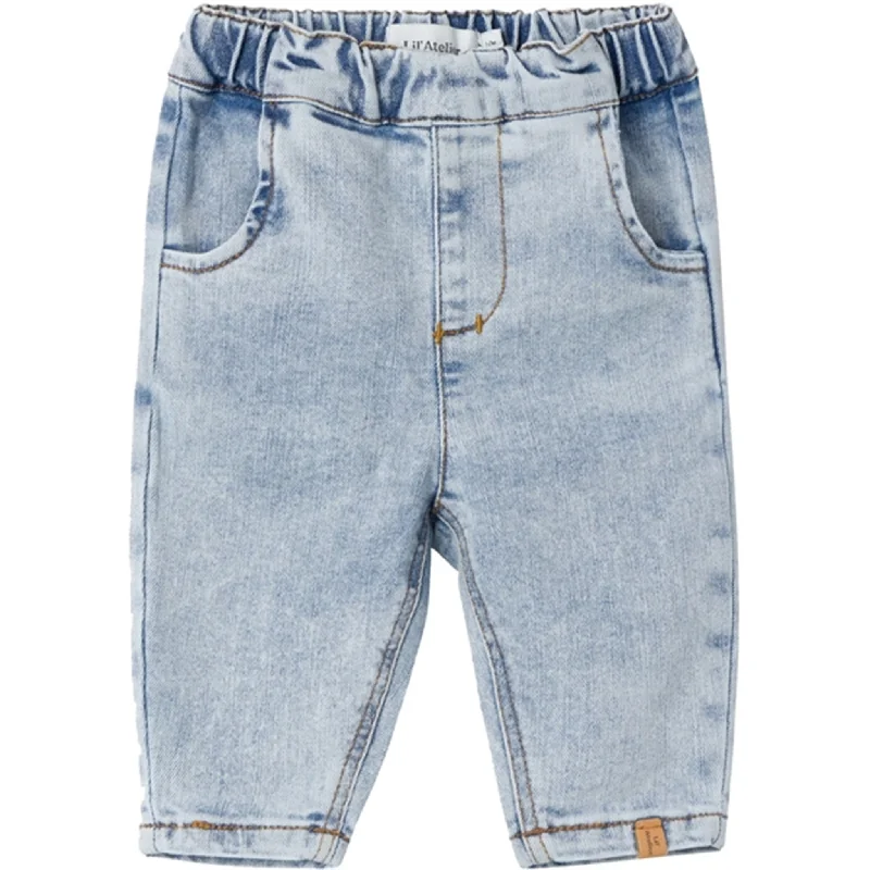 Women's one - piece jumpsuit pants Embroidered women jeans with intricate patterns Lil'Atelier Light Blue Denim Ben Tapered Jeans Noos Women's one - piece jumpsuit pants Embroidered women jeans with intricate patterns Lil'Atelier Light Blue Denim Ben Tapered Jeans Noos
