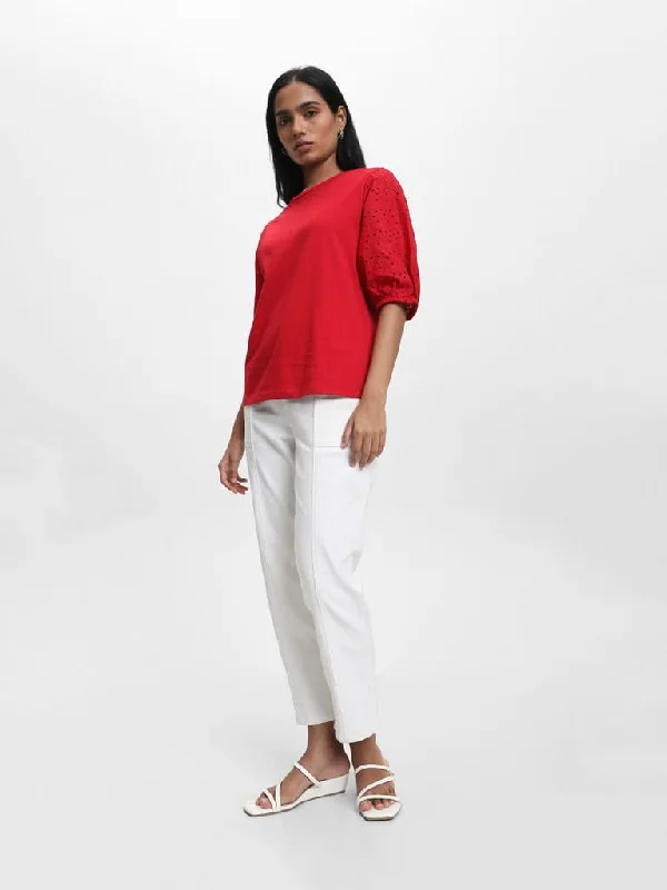 Women's spandex stretch pants Cargo women jeans with multiple pockets for added functionality LOV Off-White Straight - Fit Mid - Rise Jeans Women's spandex stretch pants Cargo women jeans with multiple pockets for added functionality LOV Off-White Straight - Fit Mid - Rise Jeans