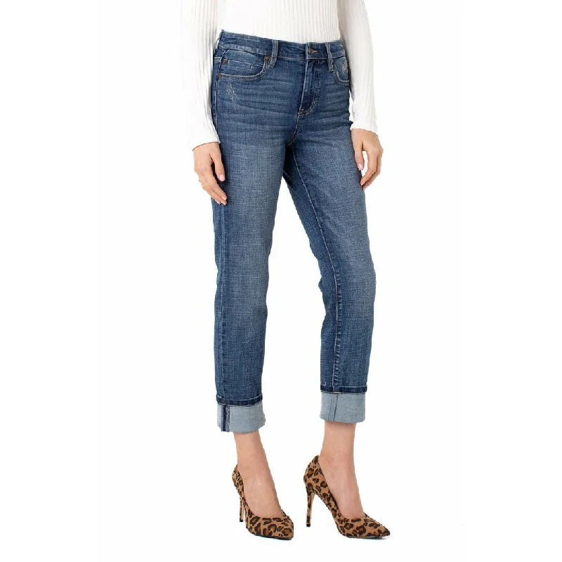 Women's pants for family gatherings Embroidered women jeans with intricate patterns Marley Girlfriend Cuffed Women's pants for family gatherings Embroidered women jeans with intricate patterns Marley Girlfriend Cuffed