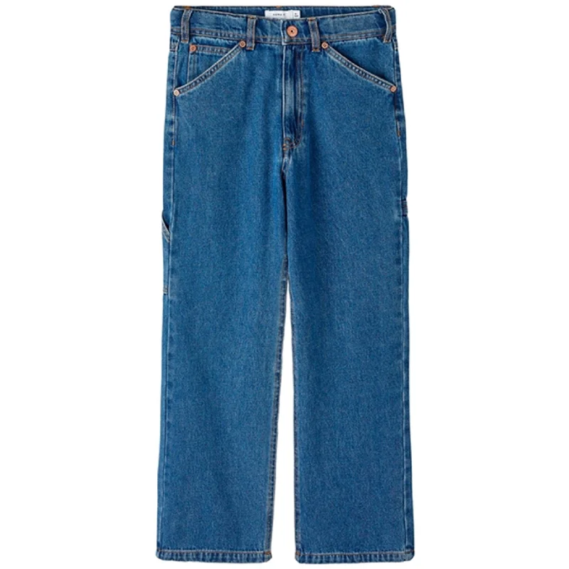 Women's matching top and pants set Mom jeans for a nostalgic and casual look Name it Dark Blue Denim Ryan Straight Jeans Noos Women's matching top and pants set Mom jeans for a nostalgic and casual look Name it Dark Blue Denim Ryan Straight Jeans Noos