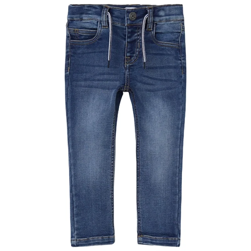 Women's pants with anti - odor properties Stretch women jeans for enhanced mobility and comfort Name it Dark Blue Denim Silas Slim Jeans Women's pants with anti - odor properties Stretch women jeans for enhanced mobility and comfort Name it Dark Blue Denim Silas Slim Jeans