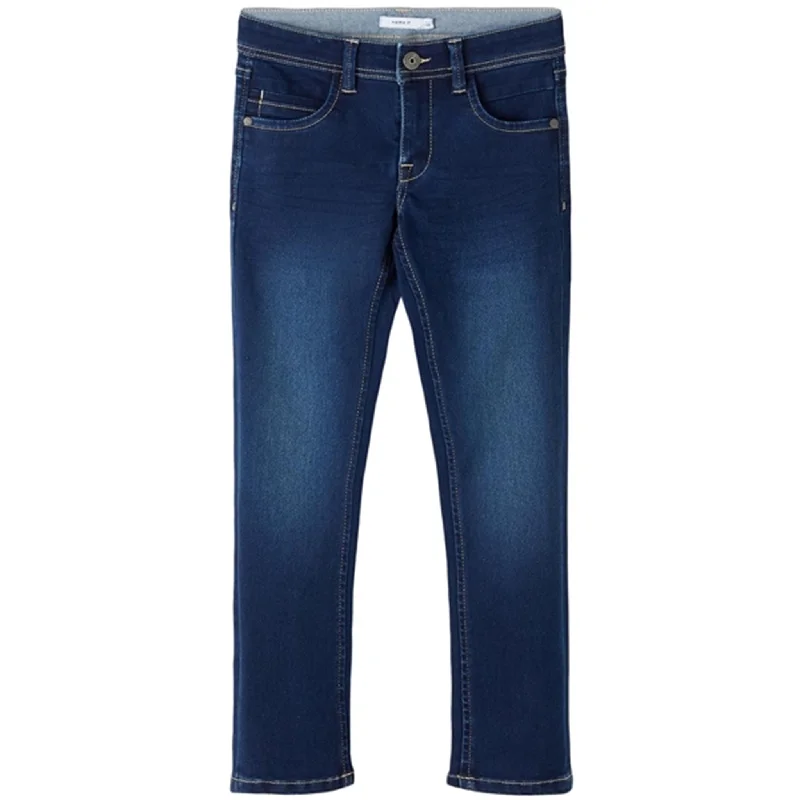 Women's sequined party pants Mom jeans for a nostalgic and casual look Name it Dark Blue Denim Silas Slim Jeans Noos Women's sequined party pants Mom jeans for a nostalgic and casual look Name it Dark Blue Denim Silas Slim Jeans Noos