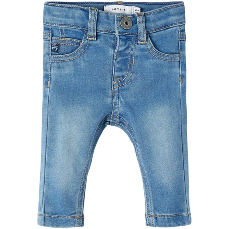 Women's sequined party pants Mom jeans for a nostalgic and casual look Name it Light Blue Denim Silas Slim Jeans Women's sequined party pants Mom jeans for a nostalgic and casual look Name it Light Blue Denim Silas Slim Jeans