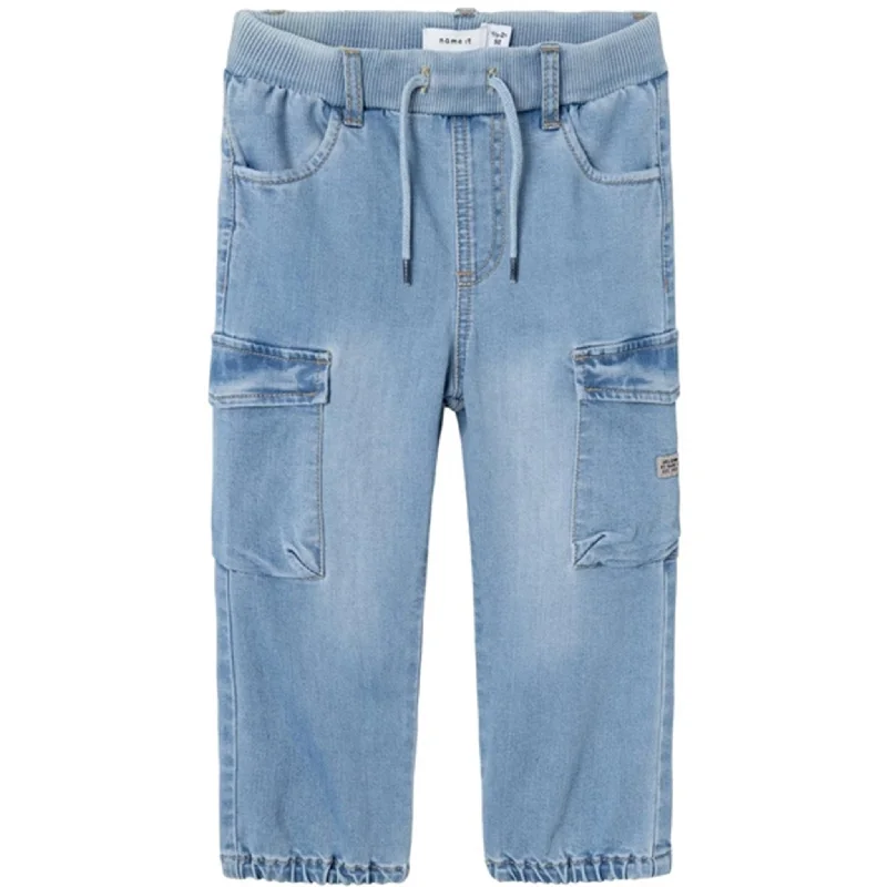 Women's junior - sized denim pants Distressed women jeans for a trendy and edgy look Name it Medium Blue Denim Ben Baggy Cargo Jeans Noos Women's junior - sized denim pants Distressed women jeans for a trendy and edgy look Name it Medium Blue Denim Ben Baggy Cargo Jeans Noos