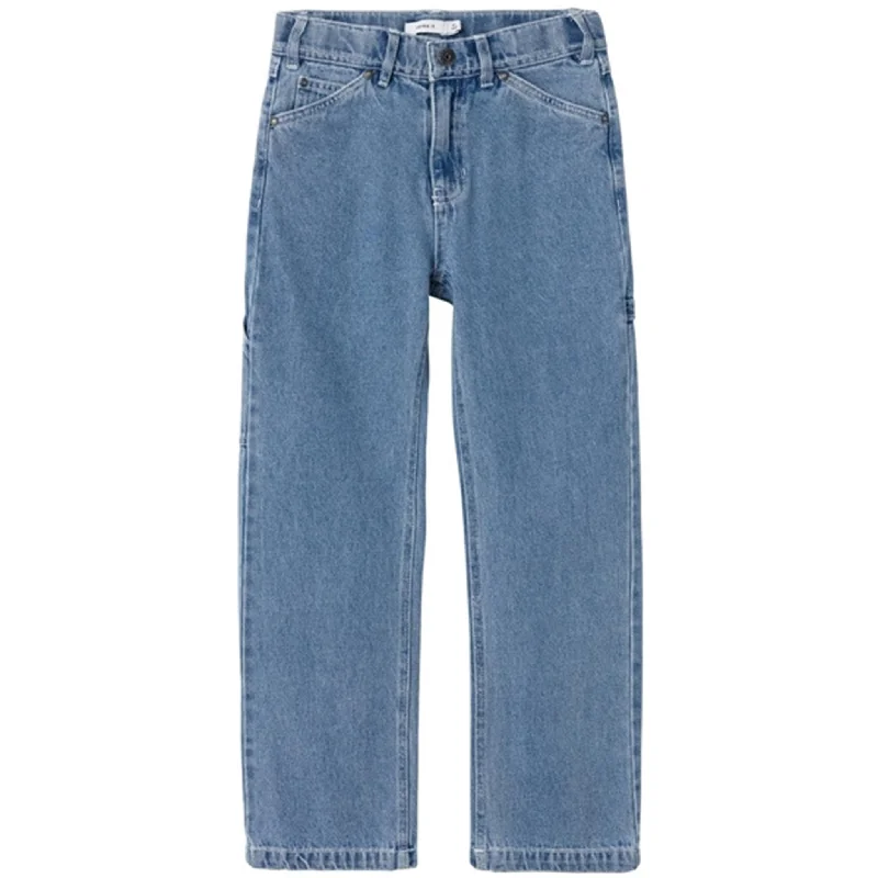 Women's junior - sized denim pants Distressed women jeans for a trendy and edgy look Name it Medium Blue Denim Ryan Straight Jeans Noos Women's junior - sized denim pants Distressed women jeans for a trendy and edgy look Name it Medium Blue Denim Ryan Straight Jeans Noos