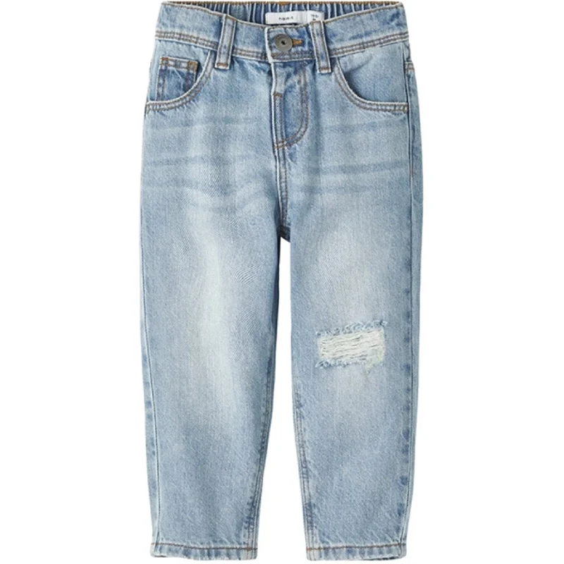 Women's budget - friendly denim pants Button - fly women jeans with a traditional touch Name it Medium Blue Denim Sidney Tapered Jeans