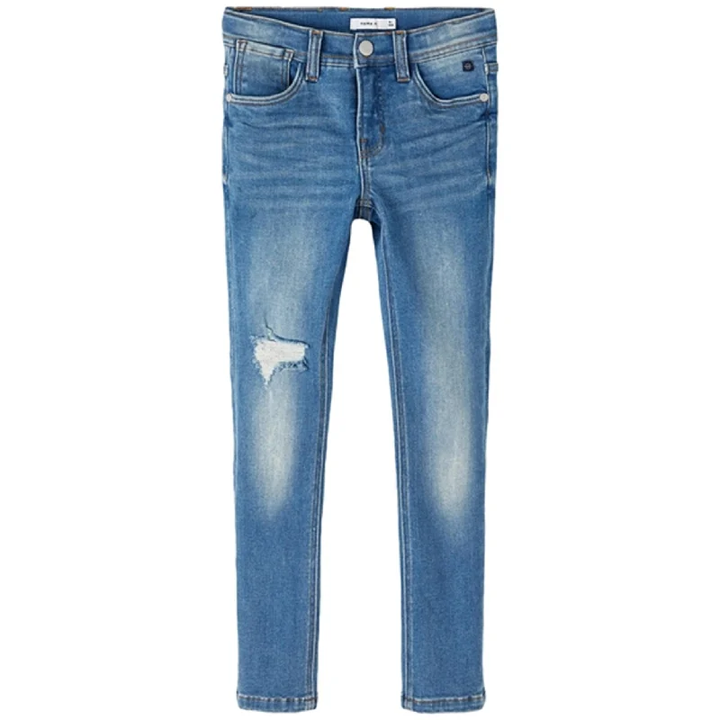 Women's wide - leg dress pants Bootcut women jeans to complement various shoe styles Name it Medium Blue Denim Theo Slim Jeans Noos Women's wide - leg dress pants Bootcut women jeans to complement various shoe styles Name it Medium Blue Denim Theo Slim Jeans Noos