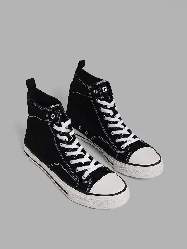 Women's cotton jogger pants Acid - wash women jeans with a retro finish SOLEPLAY Black Hi Top Boots Women's cotton jogger pants Acid - wash women jeans with a retro finish SOLEPLAY Black Hi Top Boots